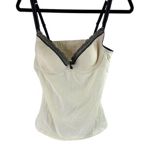 Jacob Cream Camisole with Black Lace